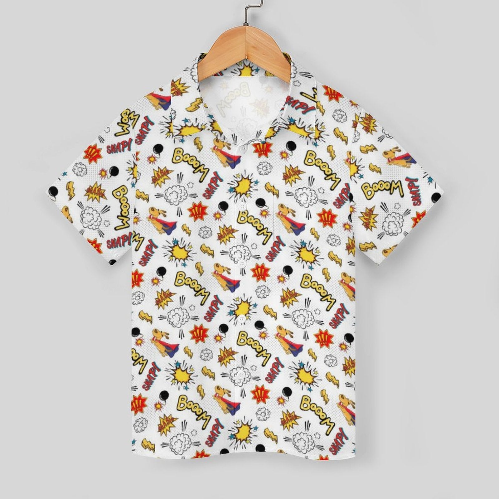 Super Dog Kids Cotton Short Sleeve Shirt