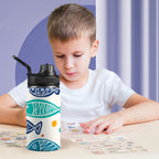 Fish Kids Water Bottle with Chug Lid (12 oz) Kids Water Bottle with Chug Lid Ocean Printed Offshore