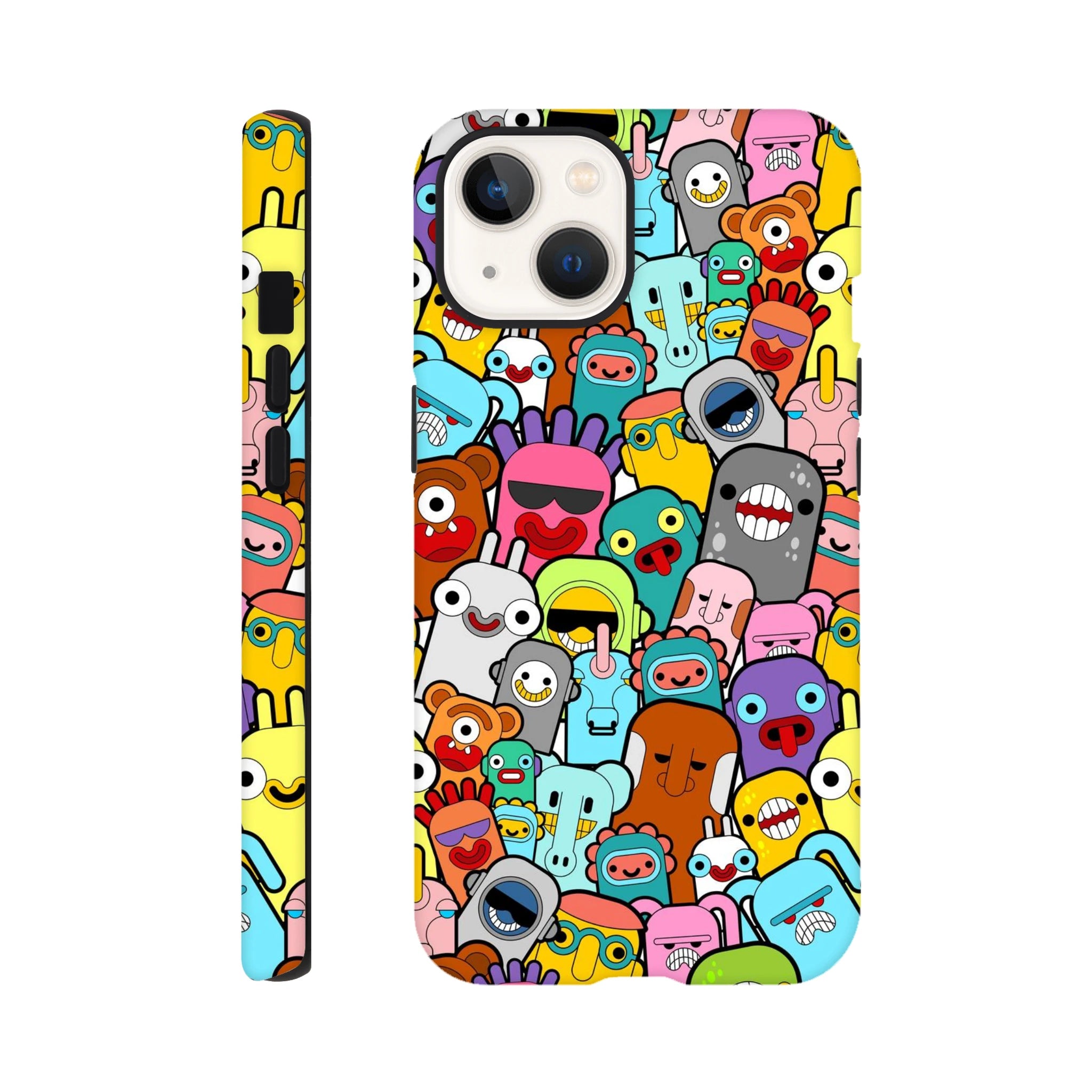 Crazy Cartoon Creatures - Apple iPhone - Tough case iPhone 13 iPhone Tough Case Globally Fulfilled