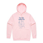 The Coffee Addicts Club - Mens Hoodie Pink Mens Hoodie Coffee Printed In Australia