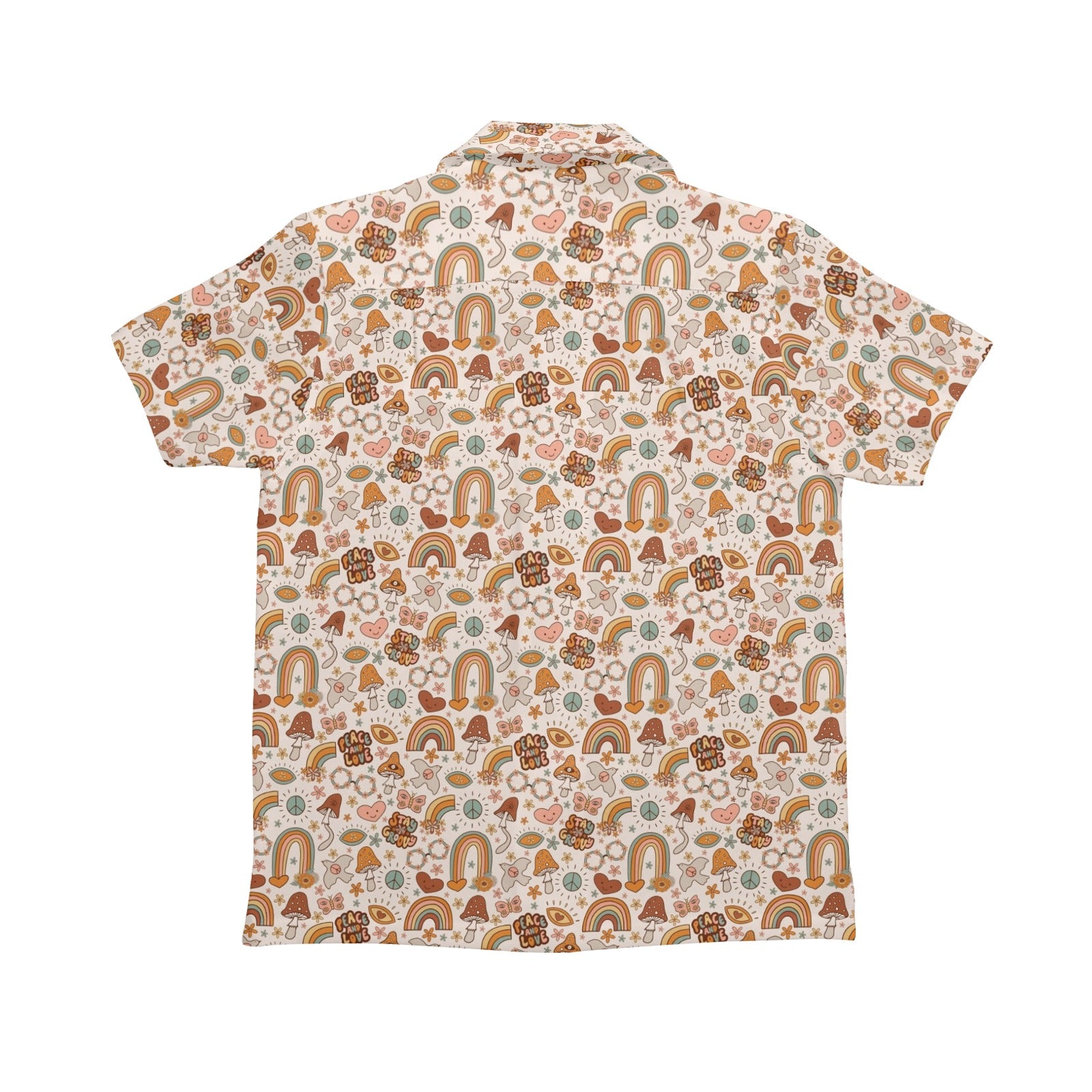 Peace And Love Senior Kids Hawaiian Shirt
