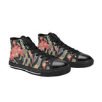 Australian Waratah Flower - Women's High Top Canvas Shoes