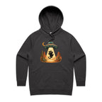 Black Cat Alien UFO Abduction Women's AS Colour Hoodie
