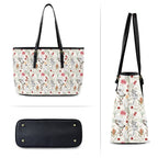 Australian Plants And Animals PU Leather Tote Bag Large