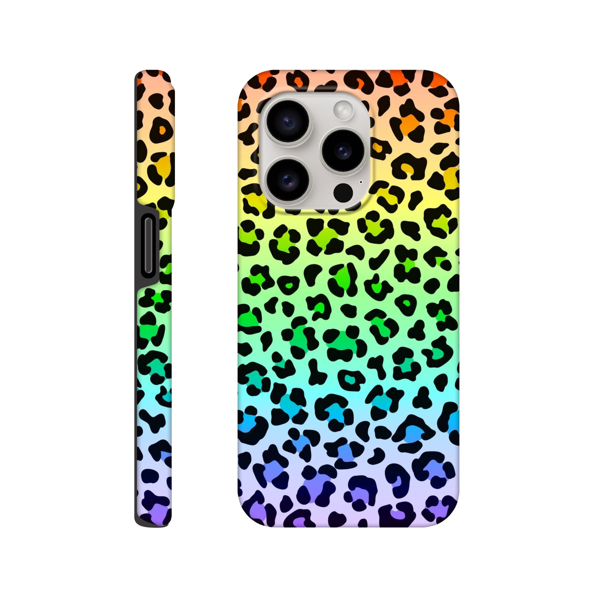 Rainbow Leopard Print - Apple iPhone Tough case iPhone 15 Pro iPhone Tough Case animal Globally Fulfilled