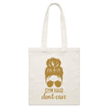 Gym Hair, Don't Care - Parcel Canvas Tote Bag Default Title Small Tote Bag Fitness Printed In Australia