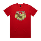 Dachshund, I've Got Friends In Low Places Men's AS Colour T-shirt Red Mens T-shirt animal Printed In Australia