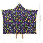 Groovy Alien Kids Hooded Blanket 100cm x 130cm