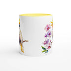 Cockatoo, Australian Birds - White 11oz Ceramic Mug with Colour Inside Colour 11oz Mug animal Globally Fulfilled