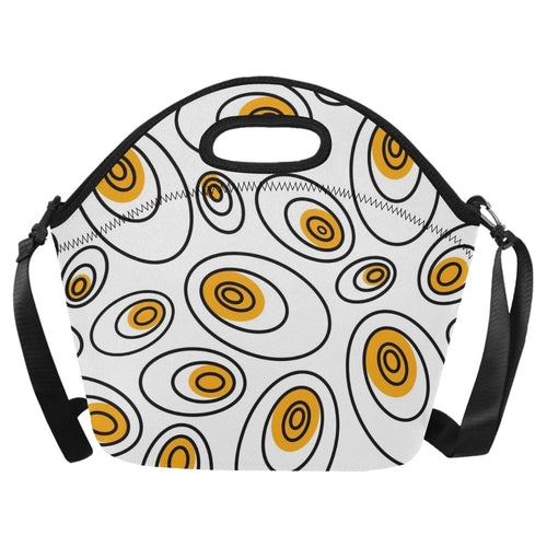 Abstract Eggs - Neoprene Lunch Bag One Size Neoprene Lunch Bag Printed Offshore
