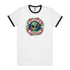 Believe In Yourself, Alien - Staple Ringer Tee White Black Ringer T-Shirt Motivation Positivity Printed In Australia Sci Fi