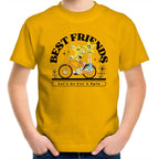 Best Friends - Kids Youth T-Shirt Gold Kids Youth T-shirt Printed In Australia