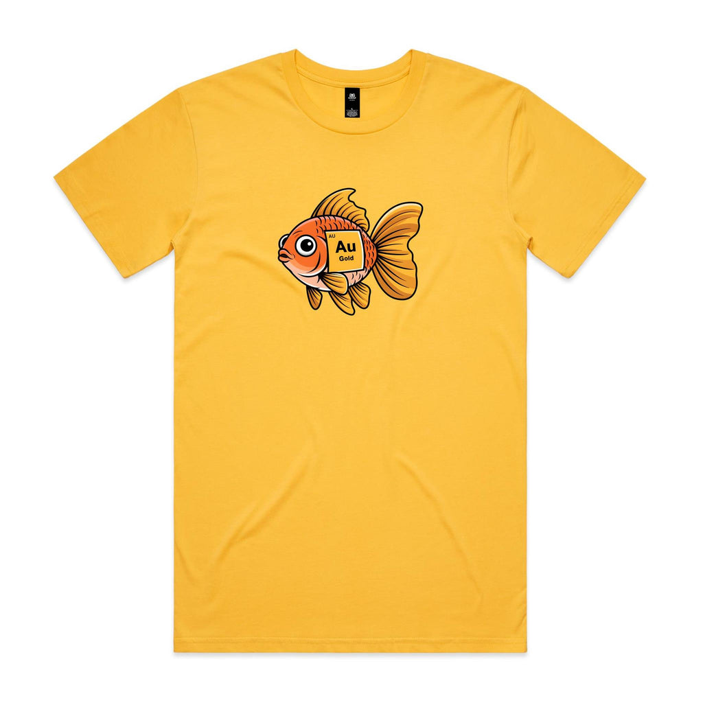 Gold Fish Periodic Table Men's AS Colour T-shirt