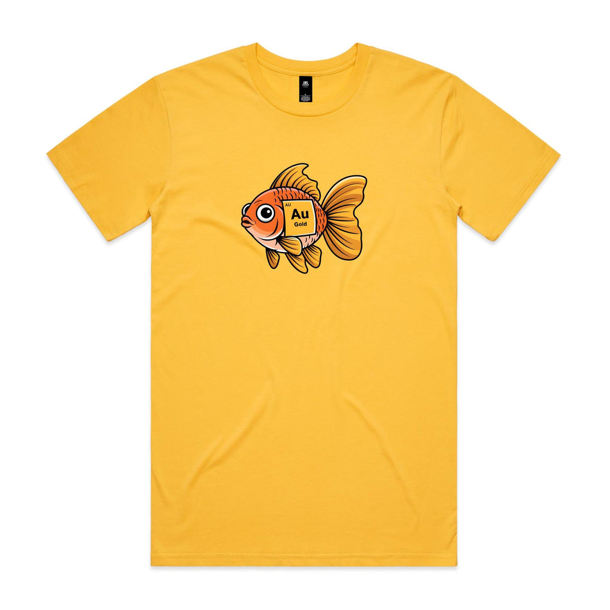 Gold Fish Periodic Table Men's AS Colour T-shirt