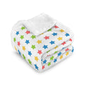 Stars Double-Layer Fleece Blanket 51"x59" One Size Double-Layer Throw Blanket Printed Offshore