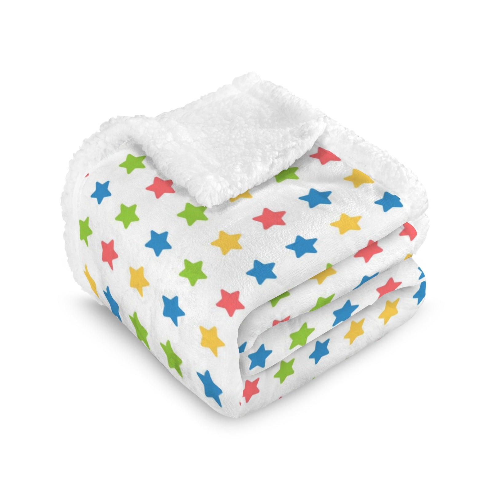 Stars - Double-Layer Fleece Blanket 51"x59"