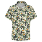 Jungle Toucan - Women's Short-Sleeve Button Up Shirt