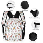 Birds Of A Feather Backpack, Lunch Bag & Pencil Case Set