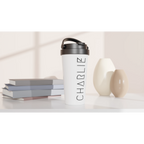 Personalise - Your Name - White 15oz Stainless Steel Travel Mug Personalised Travel Mug