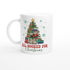 All Booked For Christmas - White 11oz Ceramic Mug Default Title Christmas Mug Christmas Globally Fulfilled