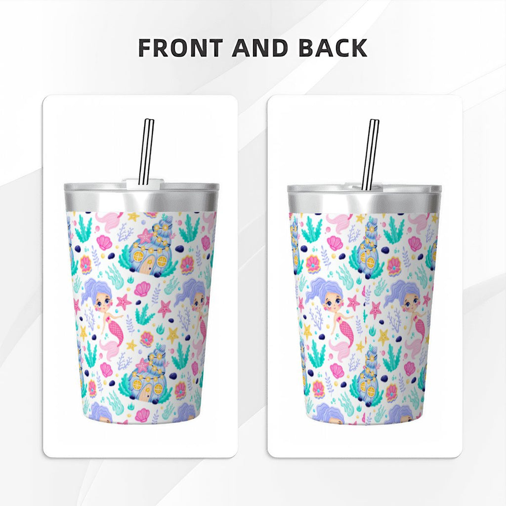 Mermaid World Small Stainless Steel Travel Mug Cup 12oz/350ml