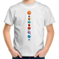 Our Solar System - Kids Youth T-Shirt White Kids Youth T-shirt Printed In Australia Space
