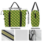 Rubber Ducks On Green Duffle Bag-Simple (Model 1715) Duffle Bag-Simple (1715)