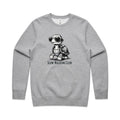 Slow Walking Club, Tortoise AS Colour Stencil Crew Sweatshirt Unisex Grey Marle Sweatshirt animal Fitness Printed In Australia