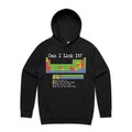 Periodic Table, Can I Lick It Mens Hoodie Black Printed In Australia Science