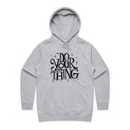 Do Your Own Thing - Womens Hoodie Grey Marle Womens Hoodie Printed In Australia