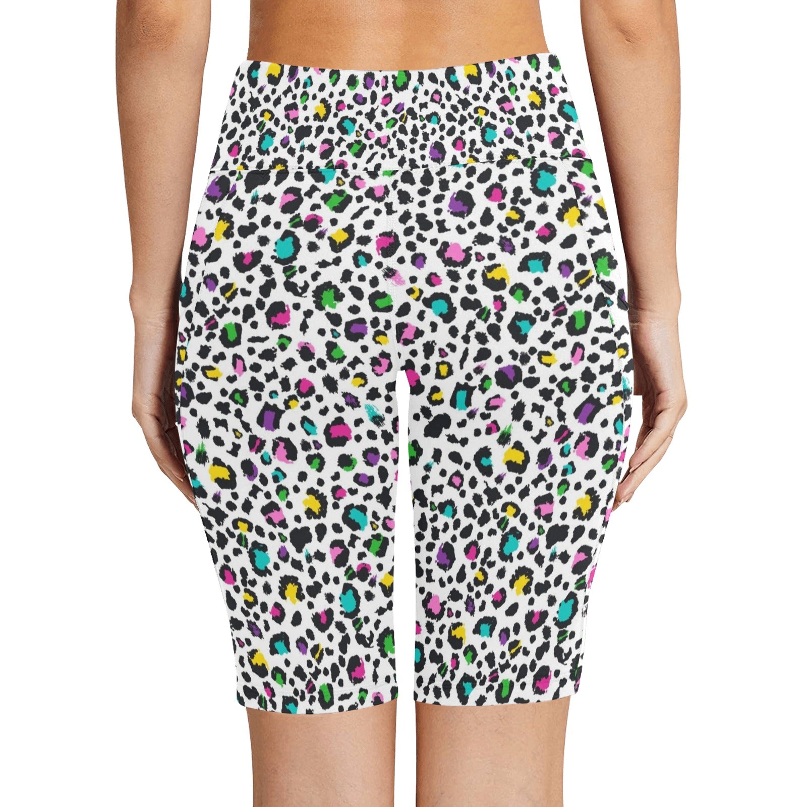 Animal Print In Colour Women's Bike Shorts With Side Pockets Women's Bike Shorts animal Printed Offshore