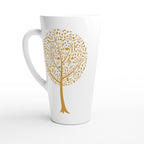 Music Tree - White Latte 17oz Ceramic Mug Default Title Latte Mug Globally Fulfilled Music Plants