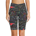 Colourful Maths Formulas Women's Bike Shorts With Side Pockets Women's Bike Shorts Maths Printed Offshore