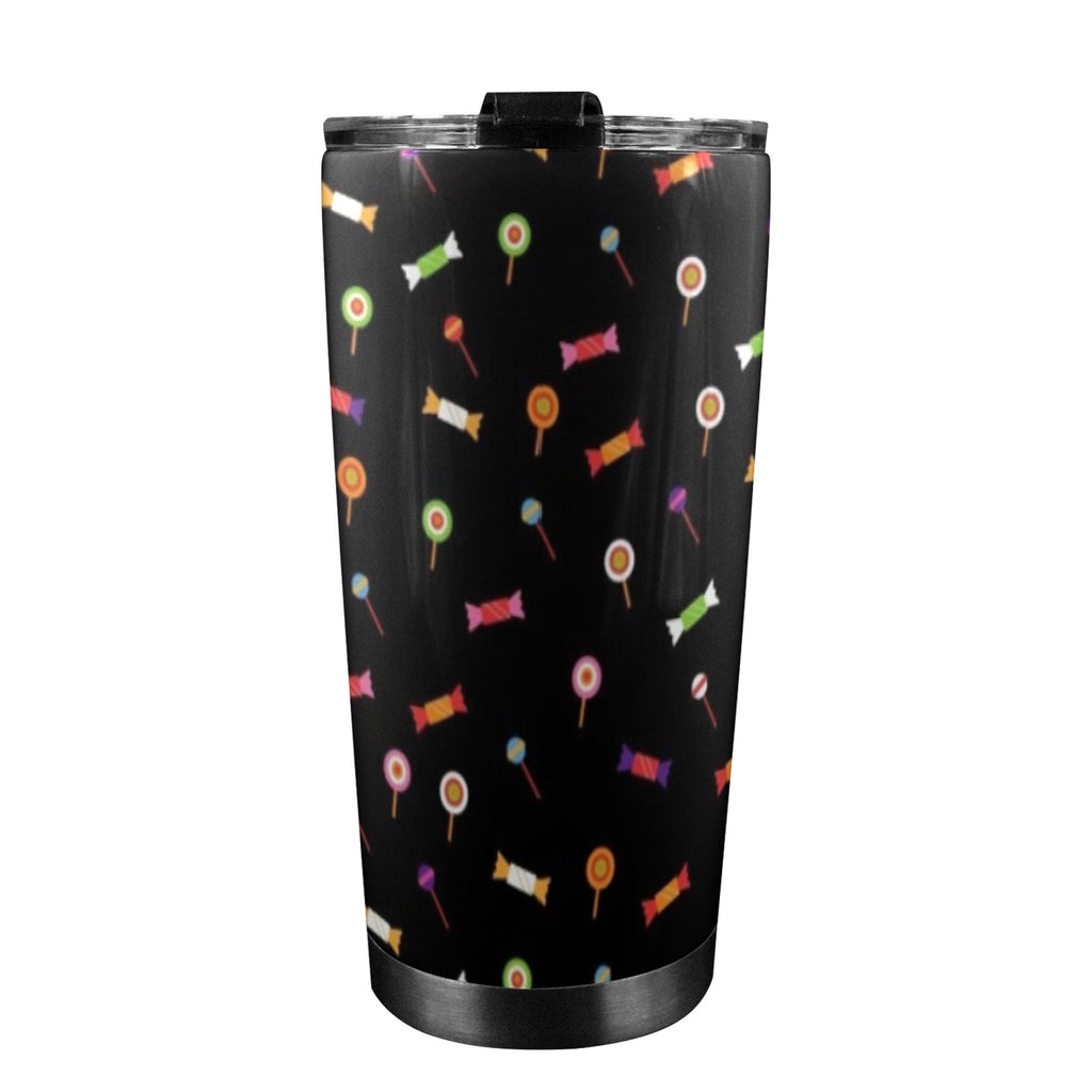 Candy - 20oz Mobile Tumbler with Lid (Black Lock) 20oz Travel Mug Food Printed Offshore