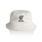 Cell-fie Cell Selfie AS Colour Bucket Hat Ecru One Size As Colour Bucket Hat Printed In Australia Science