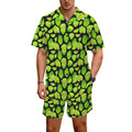 Cute Limes Men's Hawaiian Shirt & Shorts Set Men's Hawaiian Shirt & Shorts Set Food Printed Offshore