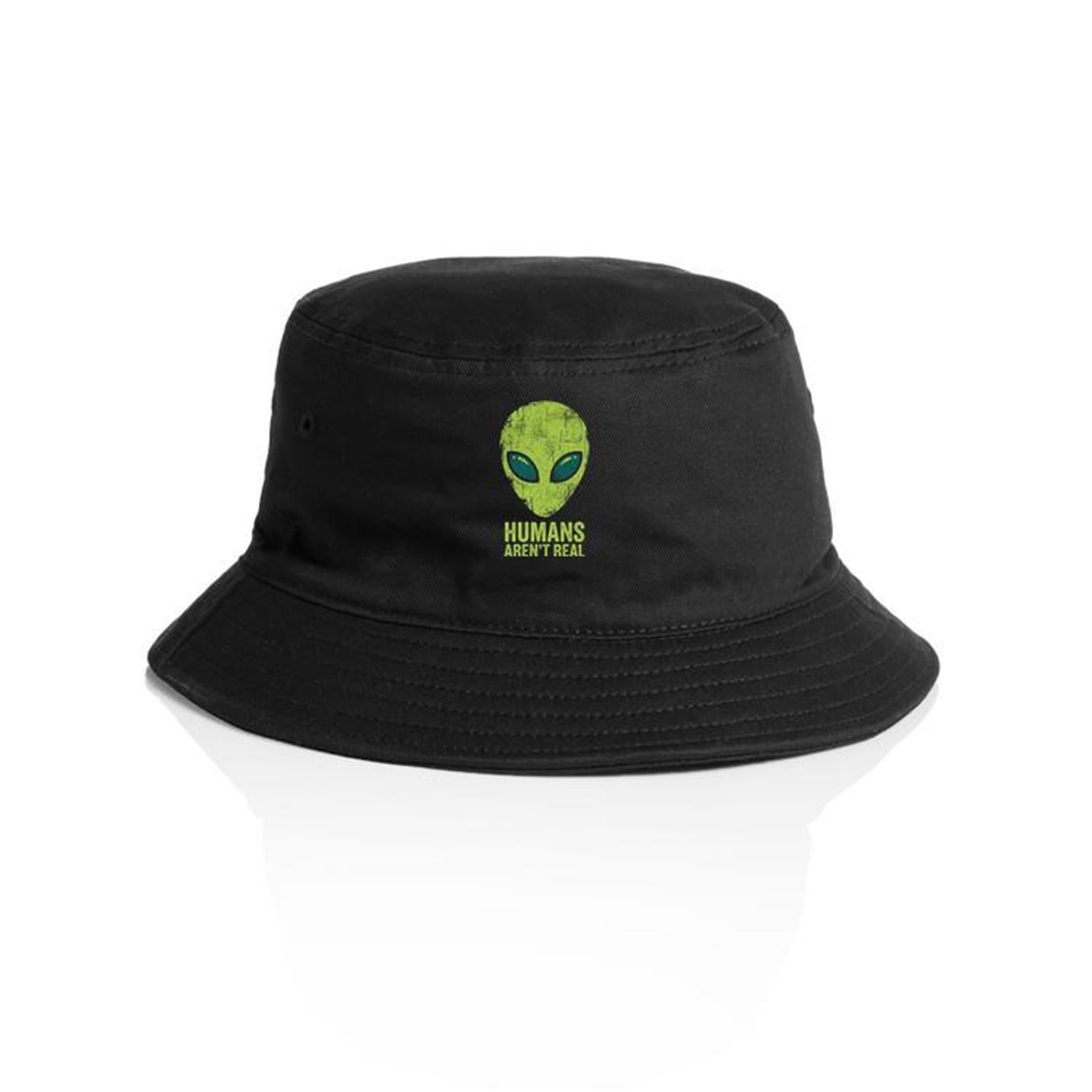 Alien, Humans Aren't Real AS Colour Bucket Hat