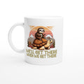 Sloth Race, We'll Get There When We Get There - White 11oz Ceramic Mug Default Title White 11oz Mug animal Globally Fulfilled