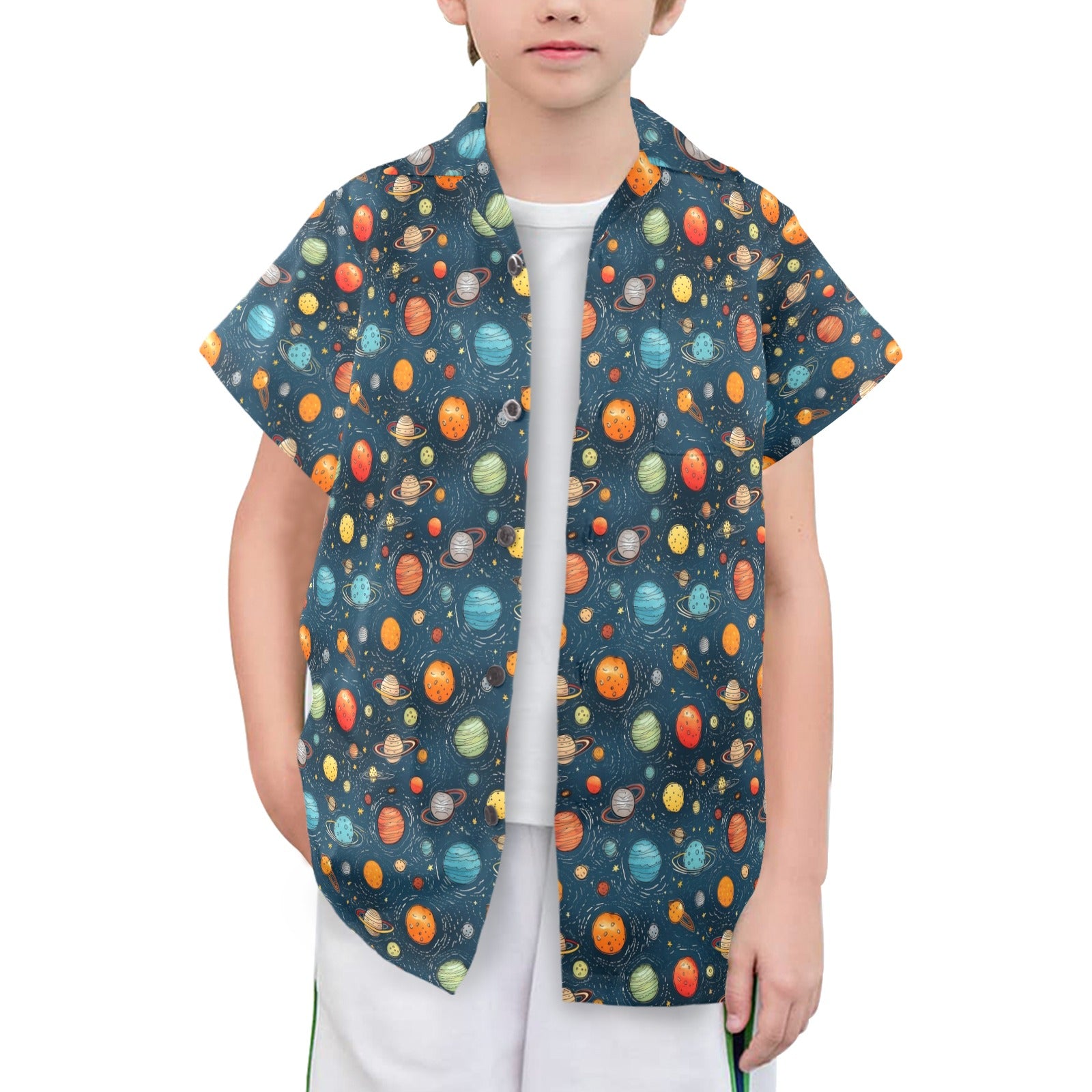 Galaxy - Senior Kids Hawaiian Shirt