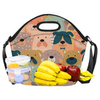Lots Of Dogs - Neoprene Lunch Bag Neoprene Lunch Bag Printed Offshore
