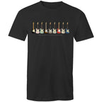 Guitars, I'll Take One In Every Colour - Mens T-Shirt Black Mens T-shirt Music Printed In Australia