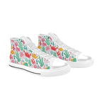 Under The Sea - Kids High Top Canvas Shoes