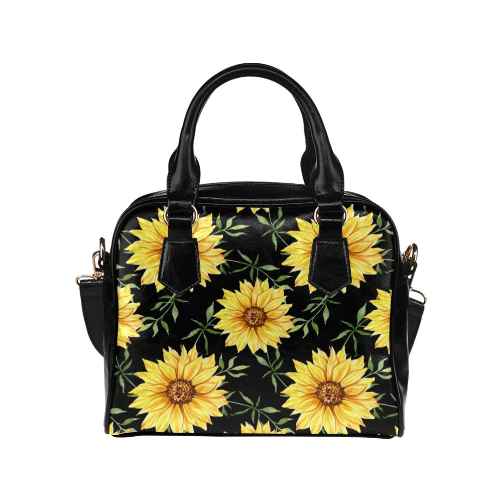 Painted Sunflowers Shoulder Handbag