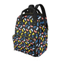 Colourful Chess Multi-Function Backpack, Nappy / Diaper Bag One Size Multi-function Backpack, Nappy / Diaper Bag Chess Games Printed Offshore