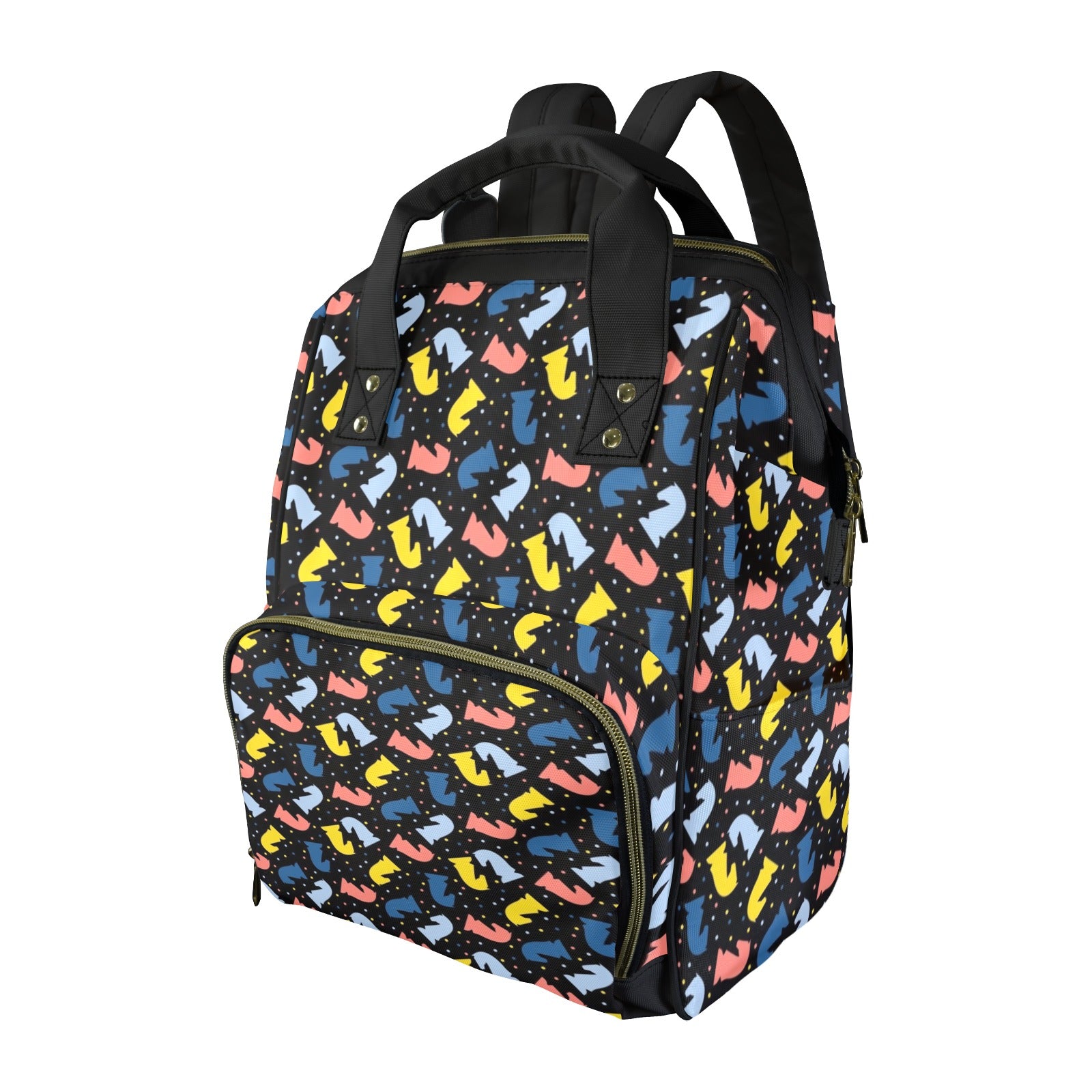 Colourful Chess Multi-Function Backpack, Nappy / Diaper Bag One Size Multi-function Backpack, Nappy / Diaper Bag Chess Games Printed Offshore