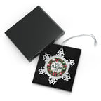 Best Teacher Ever Pewter Snowflake Ornament