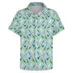 Australian Birds Women's Collared Pocketless Short Sleeve Shirt