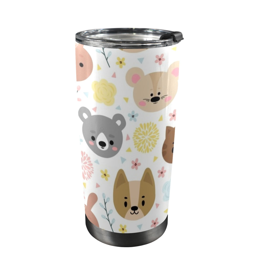 Baby Animals - 20oz Mobile Tumbler with Lid (Black Lock)