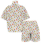 Super Dog Women's Windbreaker Short Set Women's Windbreaker Short Set animal comic Printed Offshore