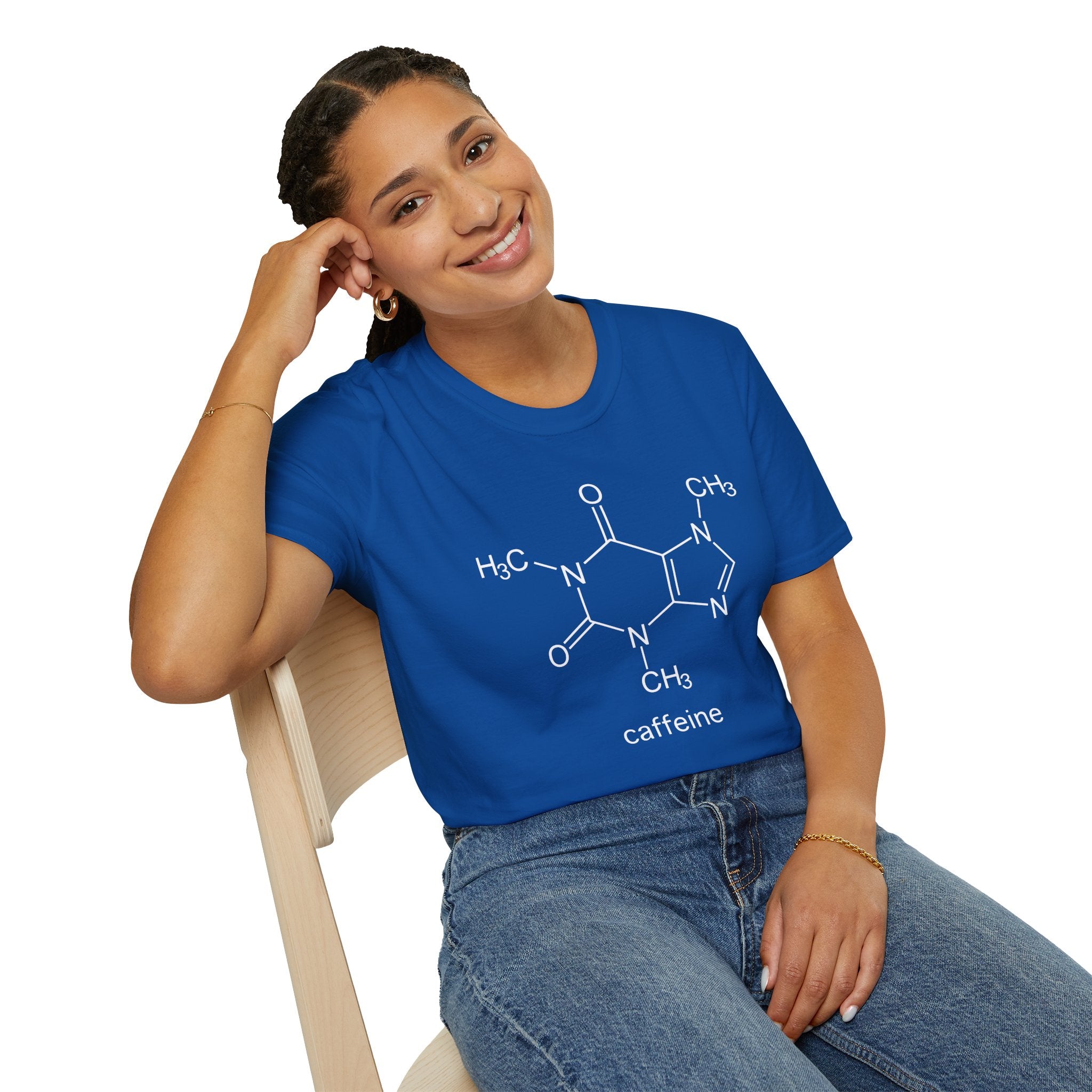 Caffeine Molecule - Unisex Softstyle T-Shirt